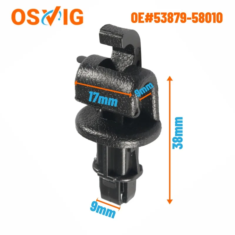 

4pcs OE# 83715-SHJ-A21ZA Black Car Sun Shade Hook Clips For Honda Odyssey 2005-2010