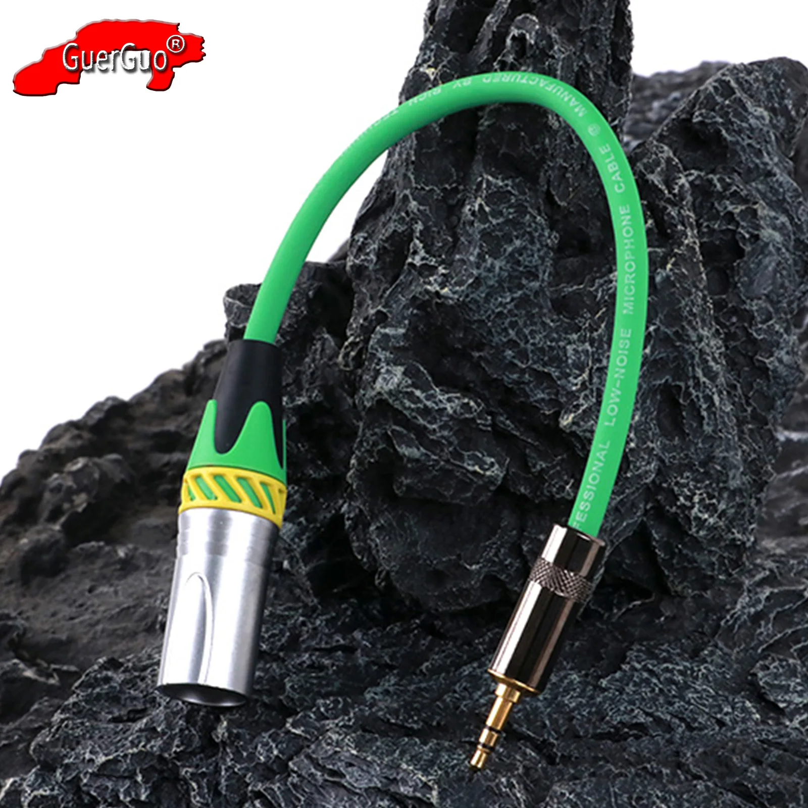 

3.5mm to XLR Audio Extension Cable Adapter,3Pin XLR Male to Aux 1/8" Male Stereo Jack MIC Interconnect Cord for Amplifier