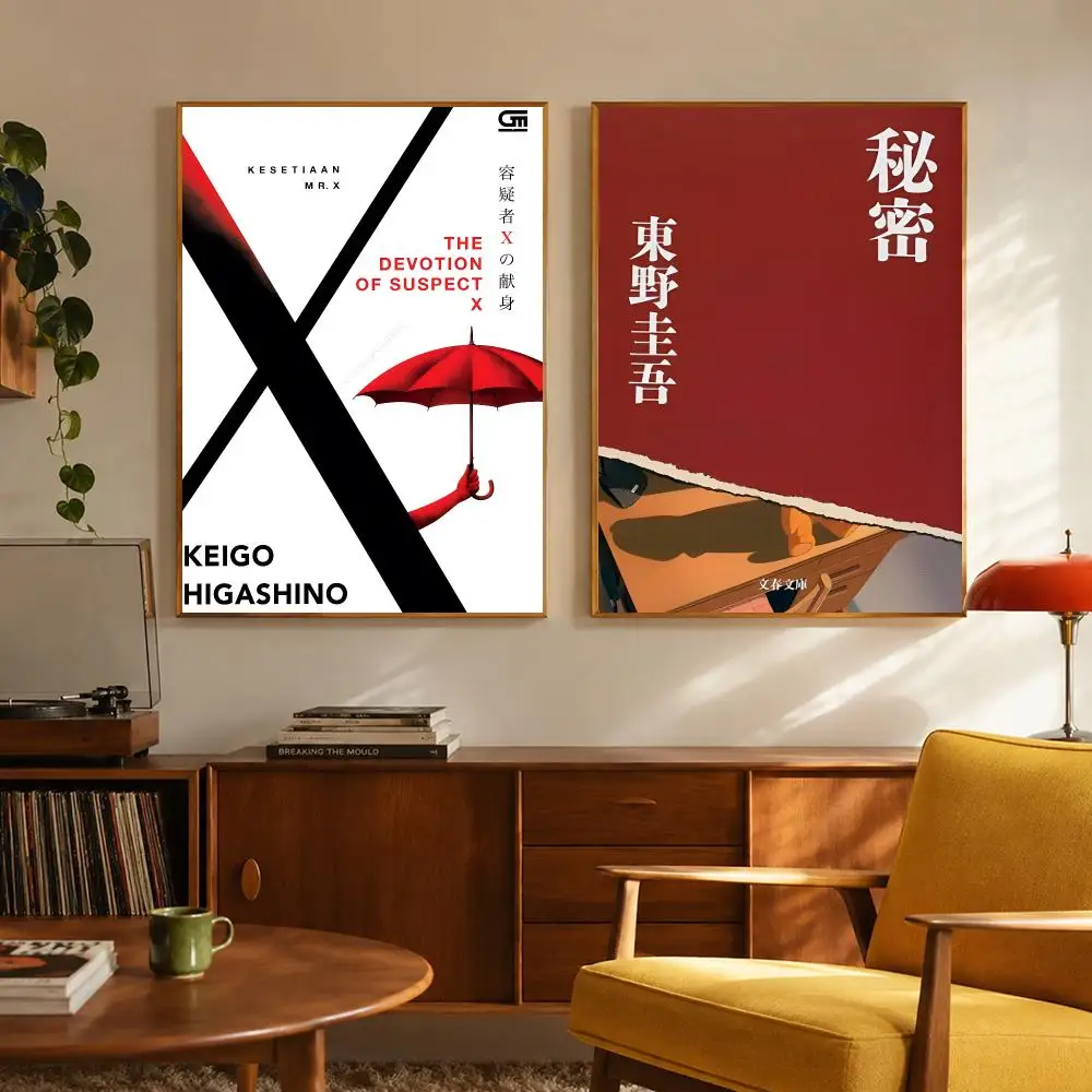 Mystery Author Higashino Keigo Poster Digital Solvent Print Waterproof PP Fade-Resistant Wall Art Room Decor Gift