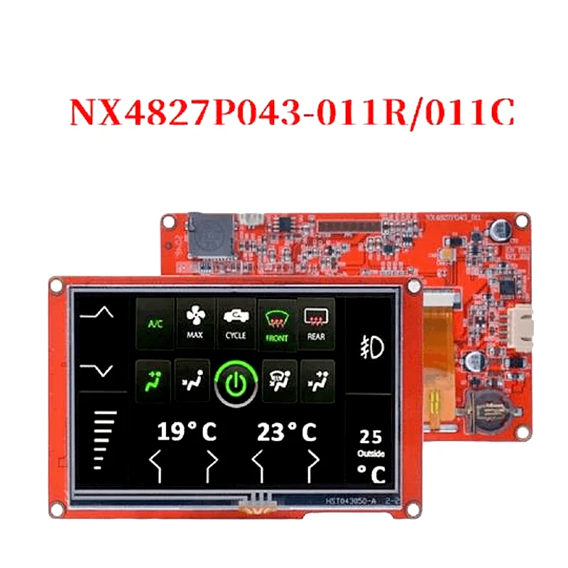 Imagem -02 - Módulo de Exibição Nextion-lcd-tft Hmi Série Inteligente Rgb 65k Capacitivo Colorido Painel de Toque Resistivo sem Gabinete 43