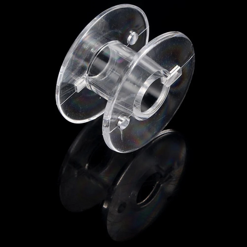 

25pcs Clear Bobbin Case For Sewing Machine Storage Organizer Box Kit Compatible With Most Models Plastic Bobbins Container