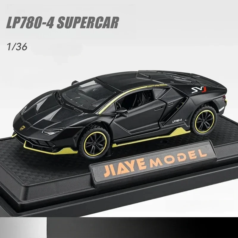 

1:36 LP780-4 Sports Car Alloy Model Diecasts Metal Racing Car Model Sound and Light Childrens Toys Gift