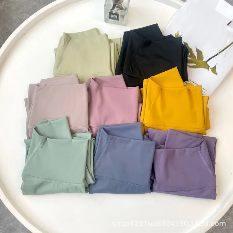 

High Waisted Nude Skin Friendly Yoga Pants No Awkward Lines Pilates Butt Lift Exercise Fitness Pants