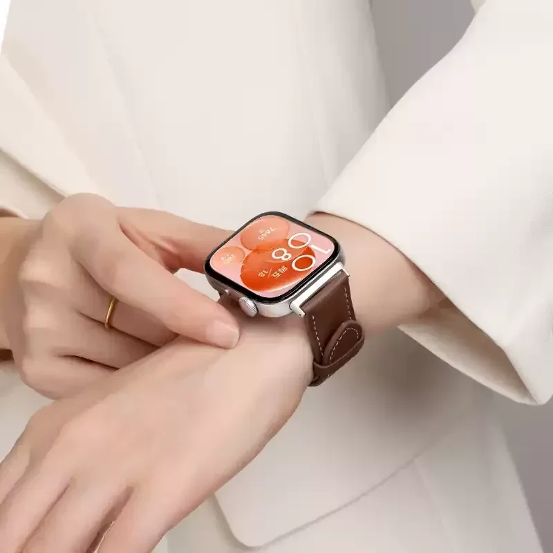 حزام جلدي لساعة Huawei Watch Fit 3/4/4 Pro SmartWatch ملحقات بديلة سوار كوريا حزام Huawei Watch Fit 4 pro Band