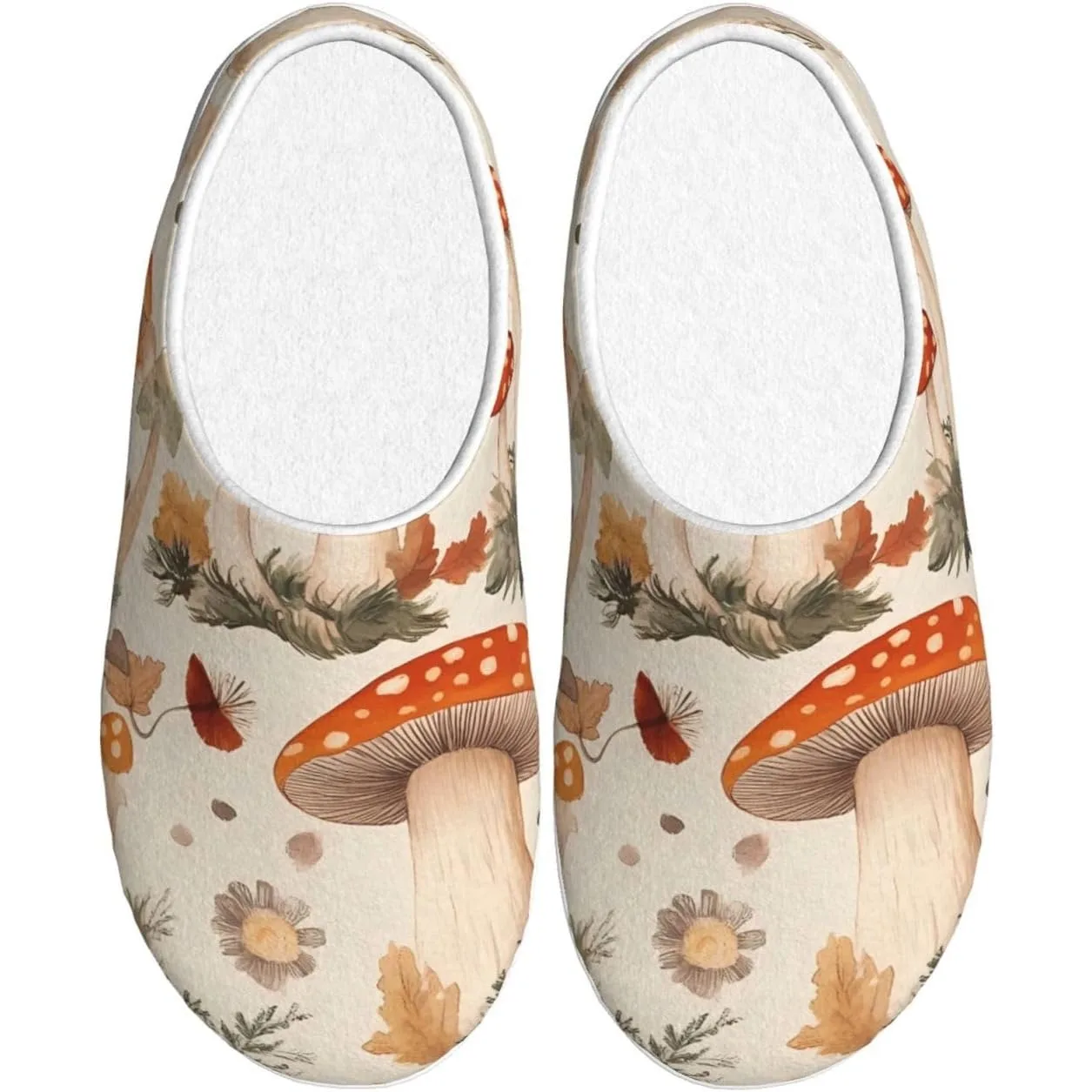 

Женские уютные тапочки Mushroom Nature, домашние и уличные домашние тапочки из мягкого хлопка с противоскользящей подошвой