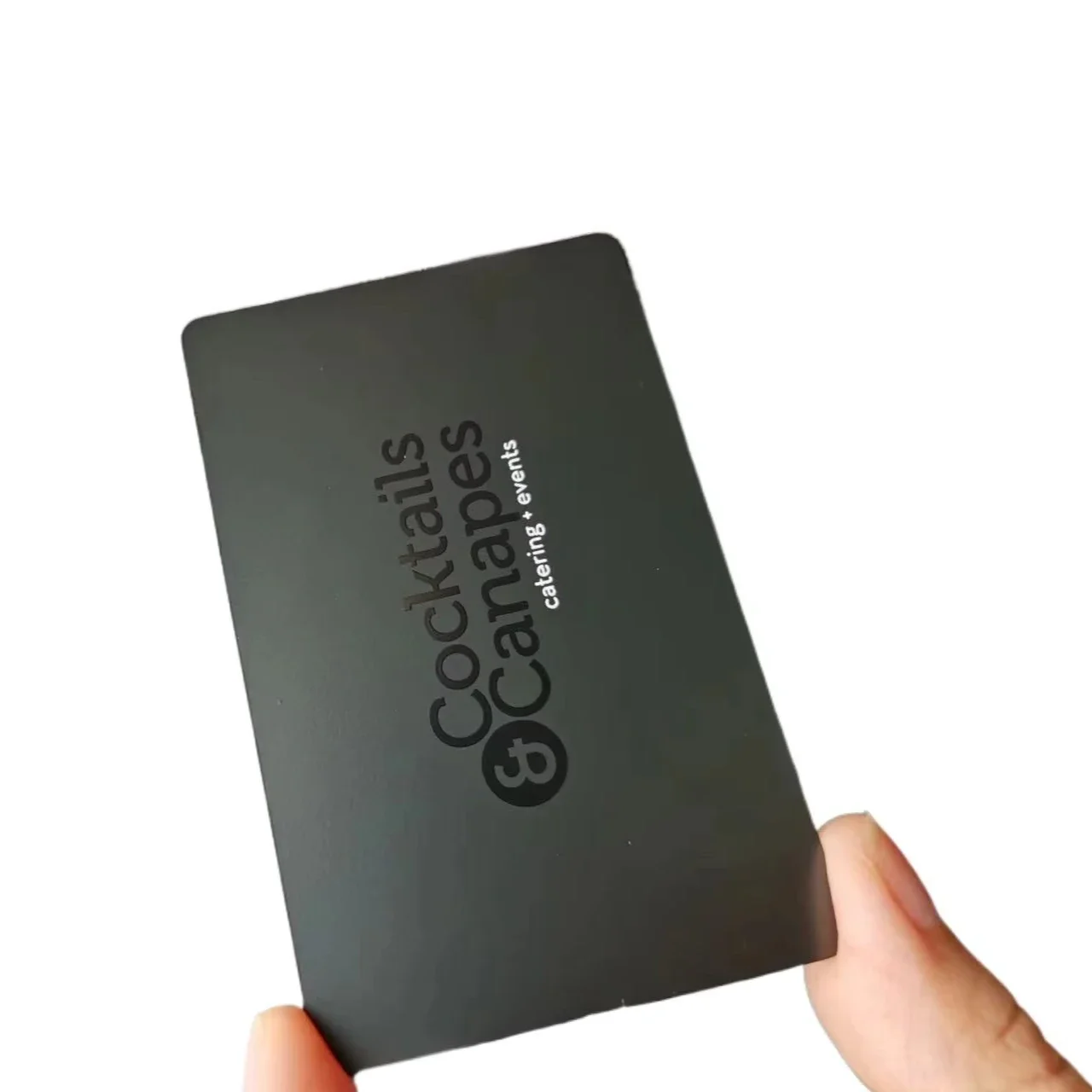 

High Quality Printing CR80 Card Size Spot UV LOGO Customized Metal NFC Google Review Card