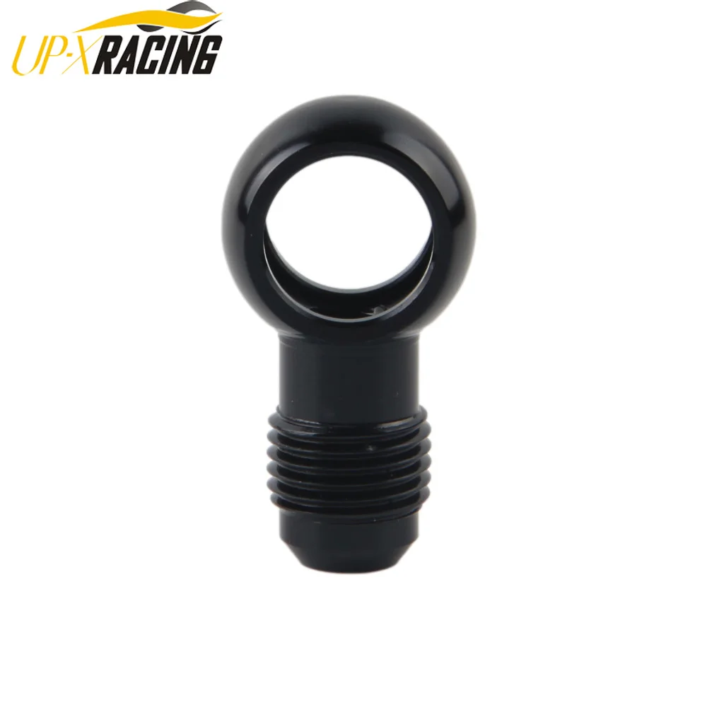 Aluminum banjo adaptor Bolt AN3 AN4 AN6 AN8 AN10 an to 12mm 14mm 16mm 18mm brake fitting Black