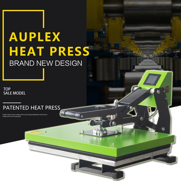 الصحافة الحرارية ذات التصميم المفتوح التلقائي لتي شيرت 38*38 لوحة التدفئة