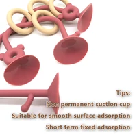 1SET Silicone children's silicone tabletop toys, bead wrapped baby early education puzzle game toys 3