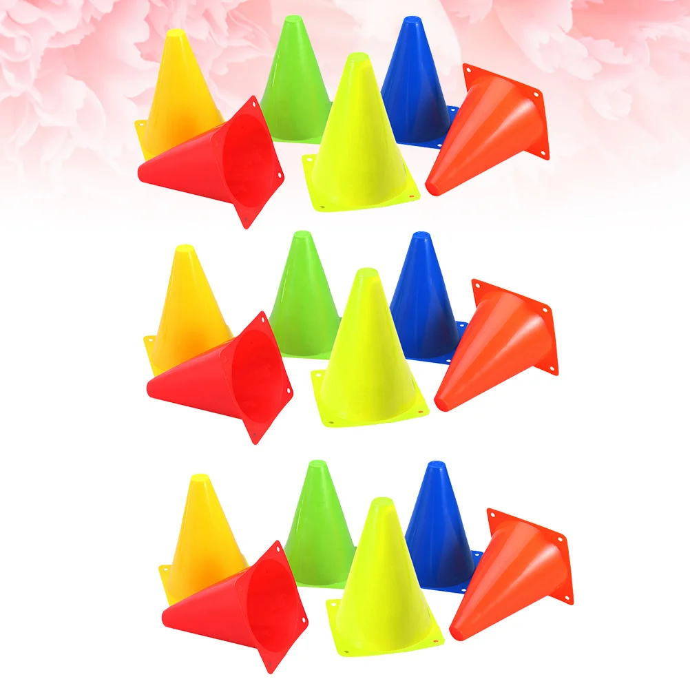 

24 Pcs Training Cone Colorful Cones Sports Practical Agility Portable Soccer