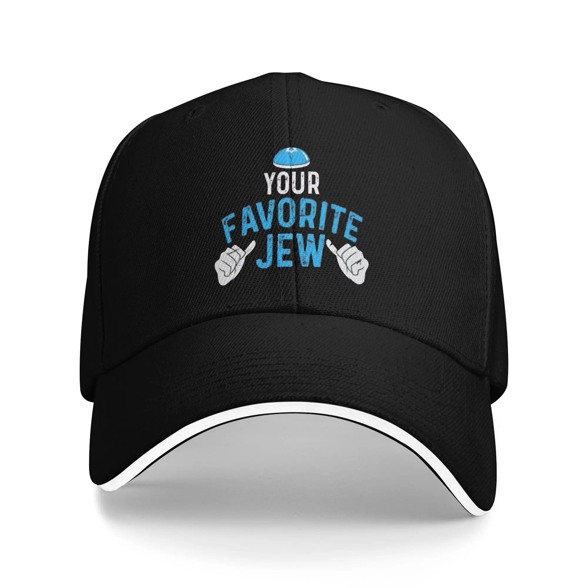 Graphic Jewish Humor Your favorite Funny Black Camping Baseball Caps Male  Printing Hip Hop Trucker Cap Girl Pool Party Sun Hat