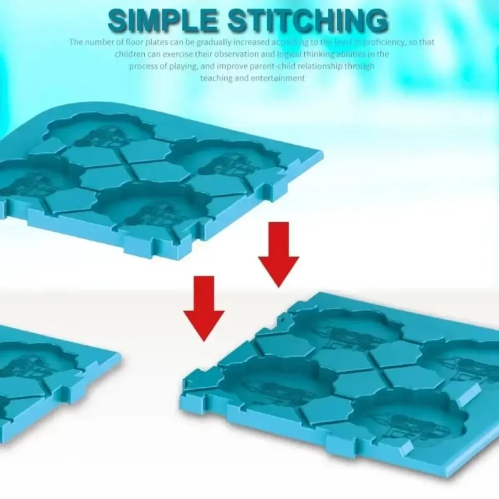 Plastikowe Logiczne Gry Budowlane Interaktywne Puzzle Montessori Tor Samochodowy Zabawka Kolorowa Wczesna Edukacja