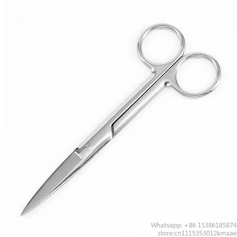Vequyn Stainless Steel Medical Gauze Scissors Instrument Set for Surgery and Ophthalmic Use Straight/Curved Styles