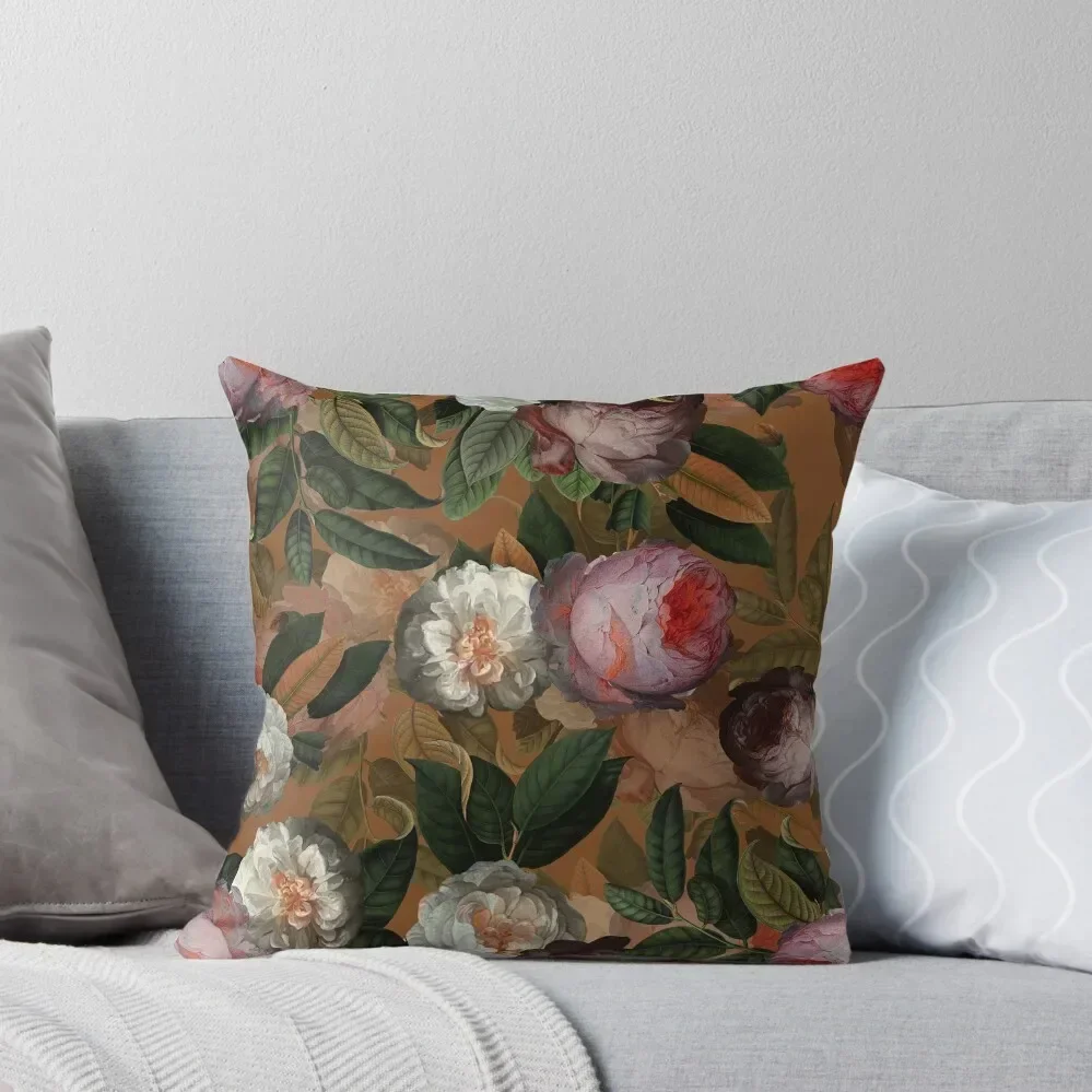 

Copper Jan Davidsz. de Heem Vintage Roses Flowers Botanical Garden Throw Pillow Embroidered Cushion Cover Cushion Child pillow