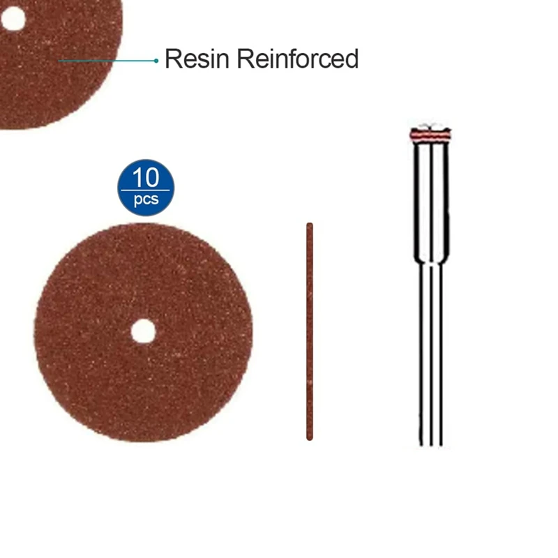 Cutting Wheel Set Compatible With Rotary Tool With 1/8 Inch Shank, 545 Diamond Cut-Off Wheel , HSS Saw Blade