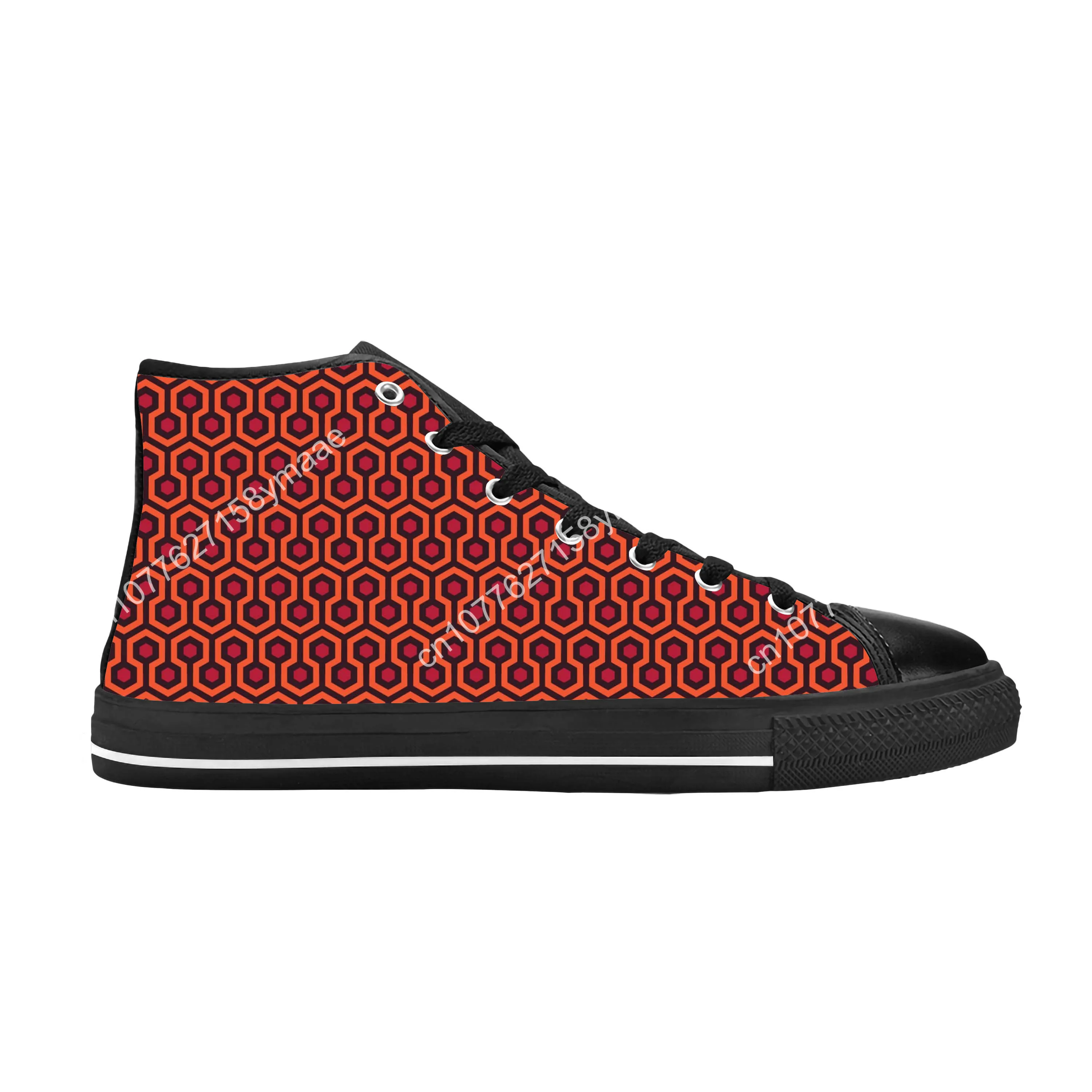 The Shining Carpet Overlook Hotel Pattern Fashion Casual Cloth Shoes High Top Comfortable Breathable 3D Print Men Women Sneakers