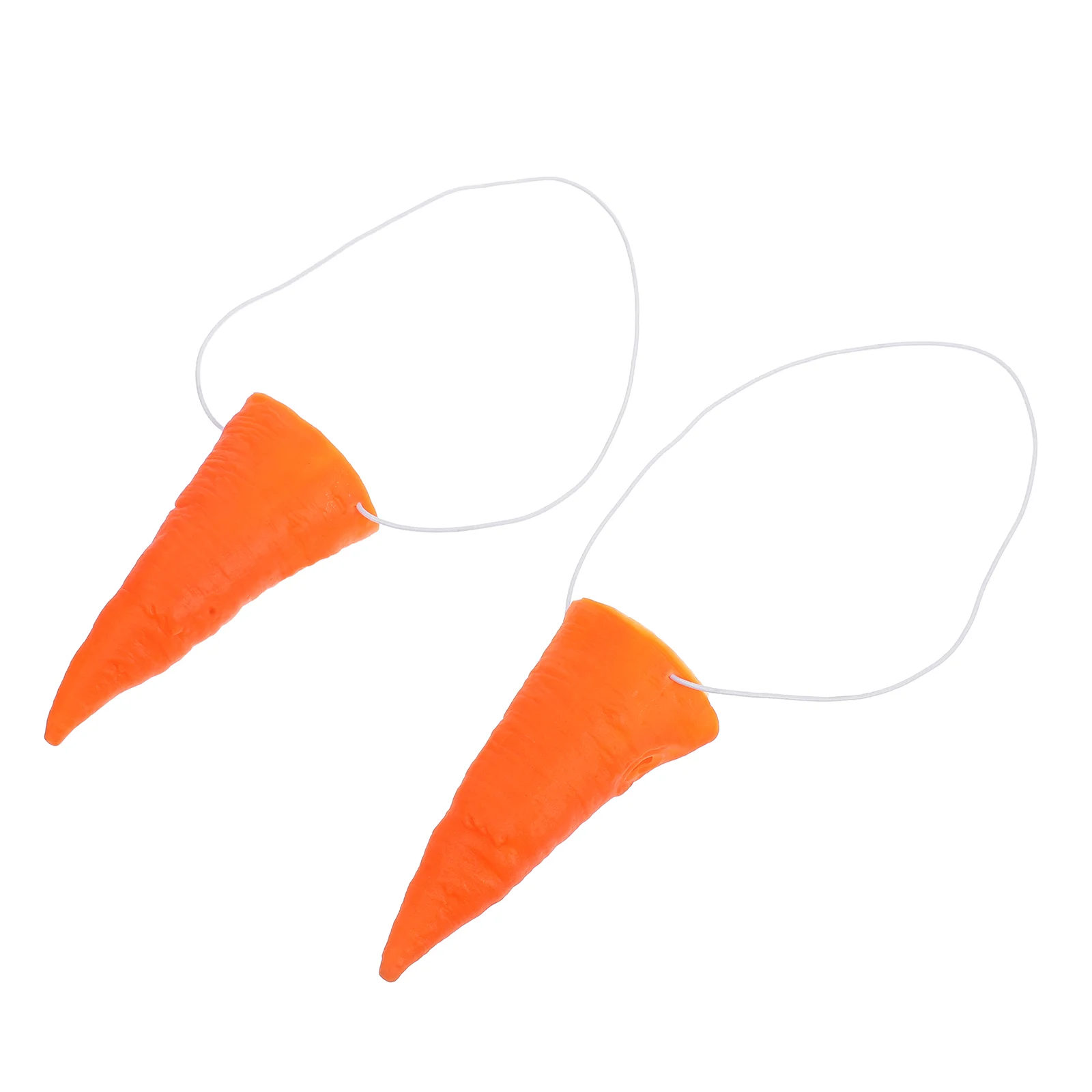 

2pcs Carrot Nose Prop for Snowman Dressing Fake Nose for Cosplay and Carnival Cosplay Snowman Costume Prop Elastic Band Carrot N
