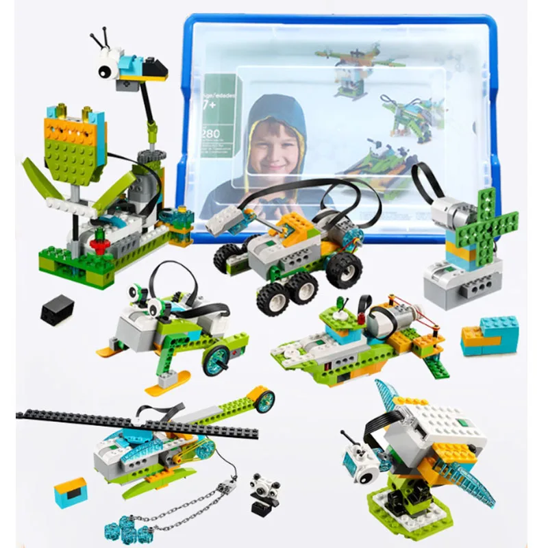 

НОВЫЙ Технический образовательный набор WeDo 2.0 Core: конструктор для школьного обучения, DIY 45300, Scratch 3.0, детская игрушка, рождественский подарок