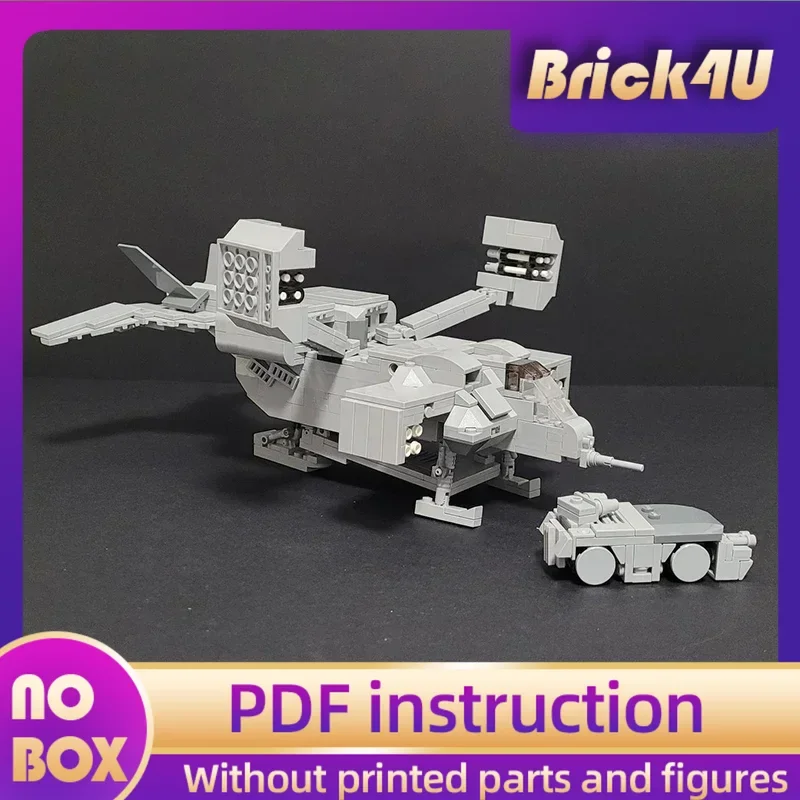 Military Aircraft Model Moc Building Bricks Aliens Dropship And APC Car Technology Blocks Gifts Christmas Toys DIY Sets Assembly