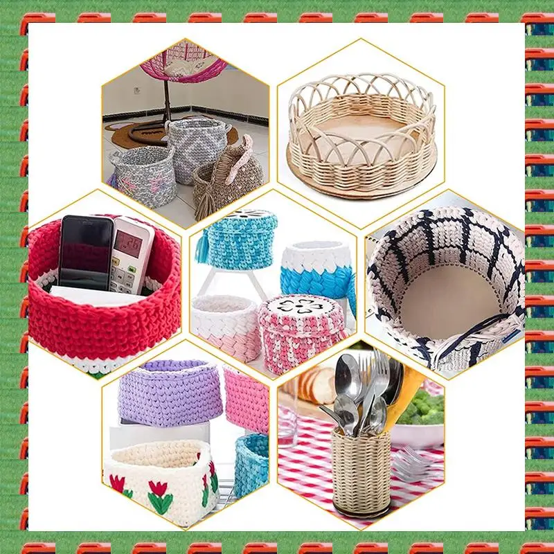 

1 комплект, 5 размеров, деревянная корзина с сосновой иглой, принадлежности для корзины «сделай сам», (3,9/5,9/7,9/9,9/11,9 дюйма)