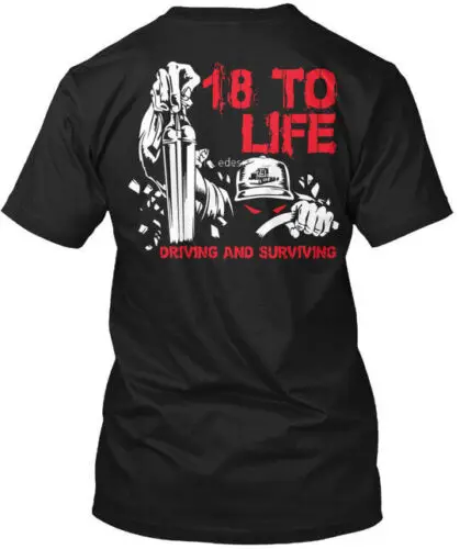 Футболка грузовиков от 18 до 5XL для вождения и выживания, Сделано в США