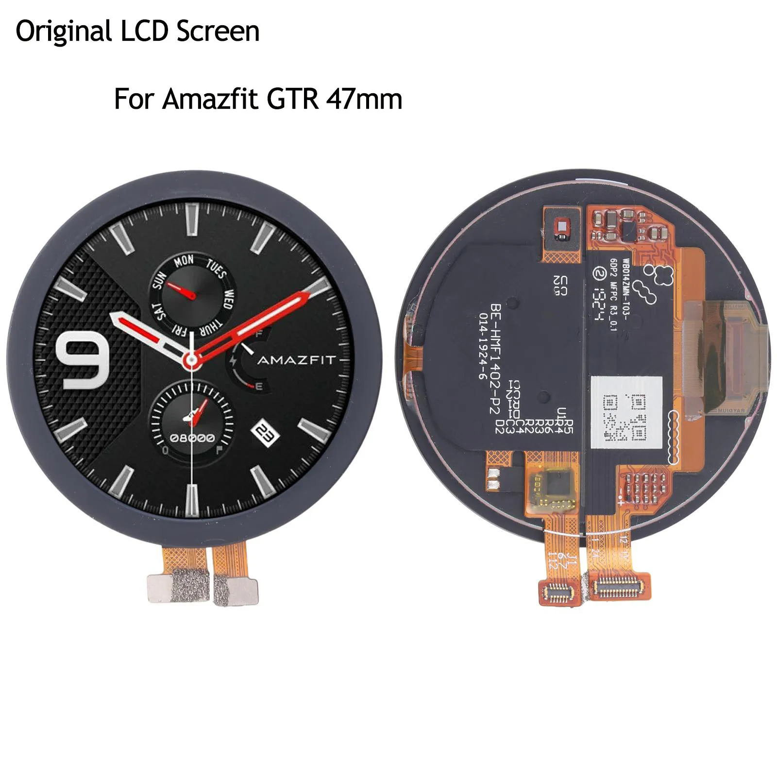 Оригинальный ЖК-экран с дигитайзером в сборе для Amazfit GTR 47 мм с бесплатным набором инструментов Оригинальный ЖК-экран с дигитайзером в сборе для Amazfit GTR 47 мм с бесплатным набором инструментов