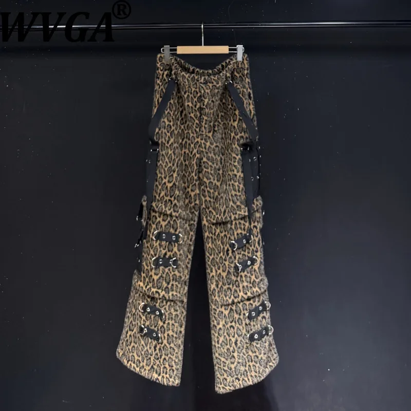 

WVGA осень-зима новый мужской прилив тяжелый принт в стиле пэчворк модные карманы прямые нишевые шикарные повседневные широкие брюки в стиле панк Ins W13849