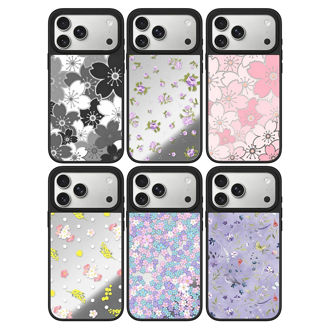 6090123 Mirror Surface Magnetic Phone Case Cover for IPhone 13 14 15 16 17 18 Pro Max Case Multicolor