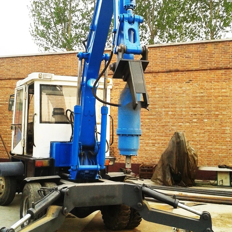 Construction Machinery Accessory Power Head and Auger for Earth Drilling for Excavator and Crane and Loader view 3