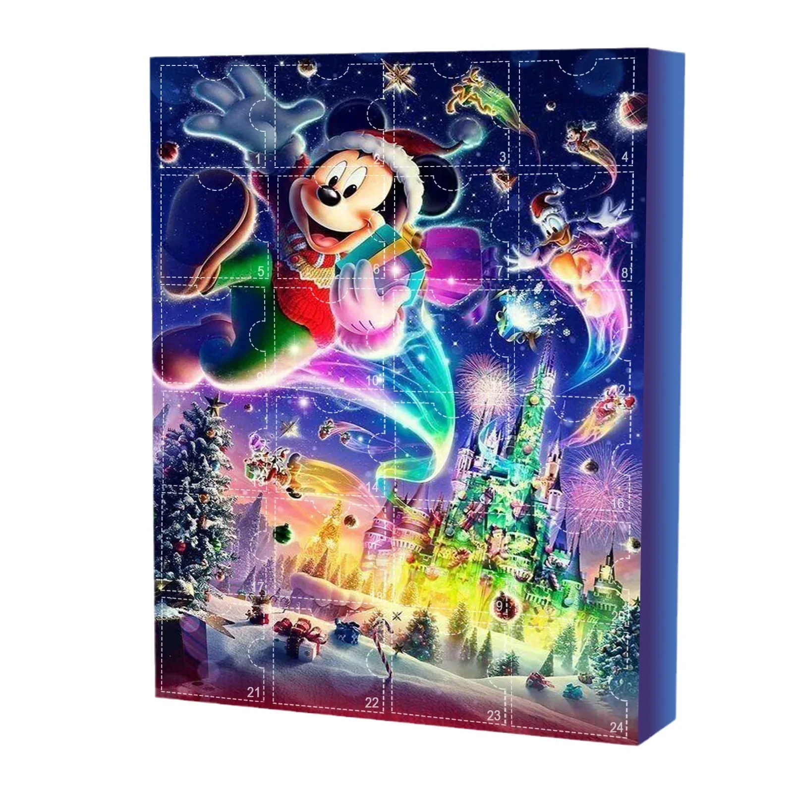 Disney 24 Days Christmas Advent Calendar Gift Box Anime Figures Stitch Lilo Pvc Figurines Model Countdown Toys Random Children