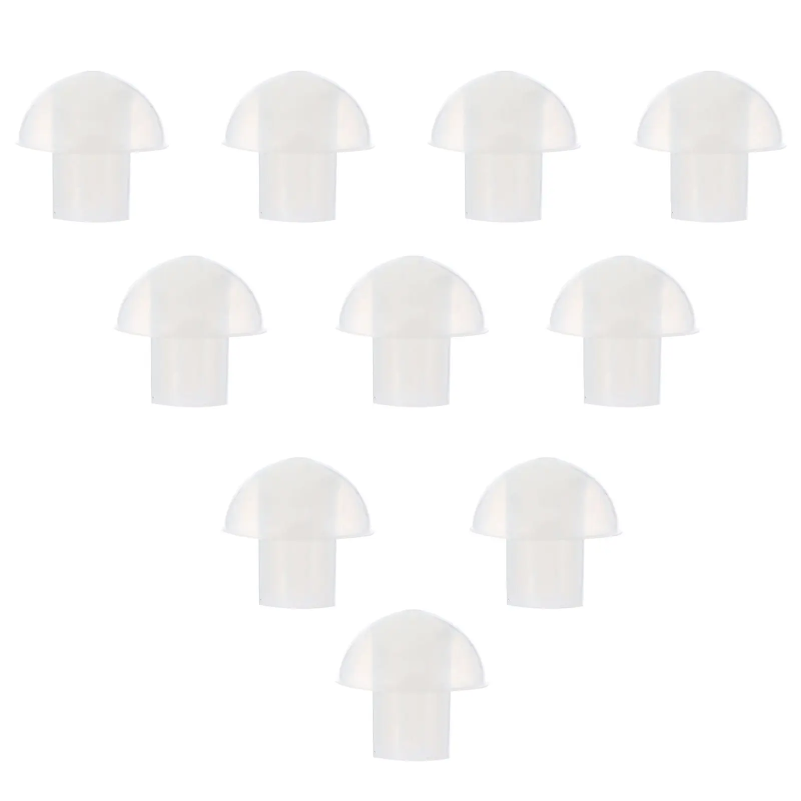 

10 шт. сменных насадок-грибков для акустических трубок, удобные и надежные, для двухтрубных акустических трубок, вкладыши для наушников