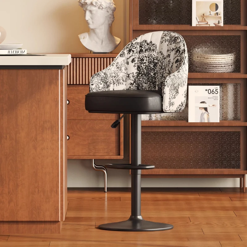 

Luxury High Bar Chair Elegant Nordic Kitchen Home Counter Bar Chair Height Adjustable Chaise De Bar Cuisine Nordic Furniture