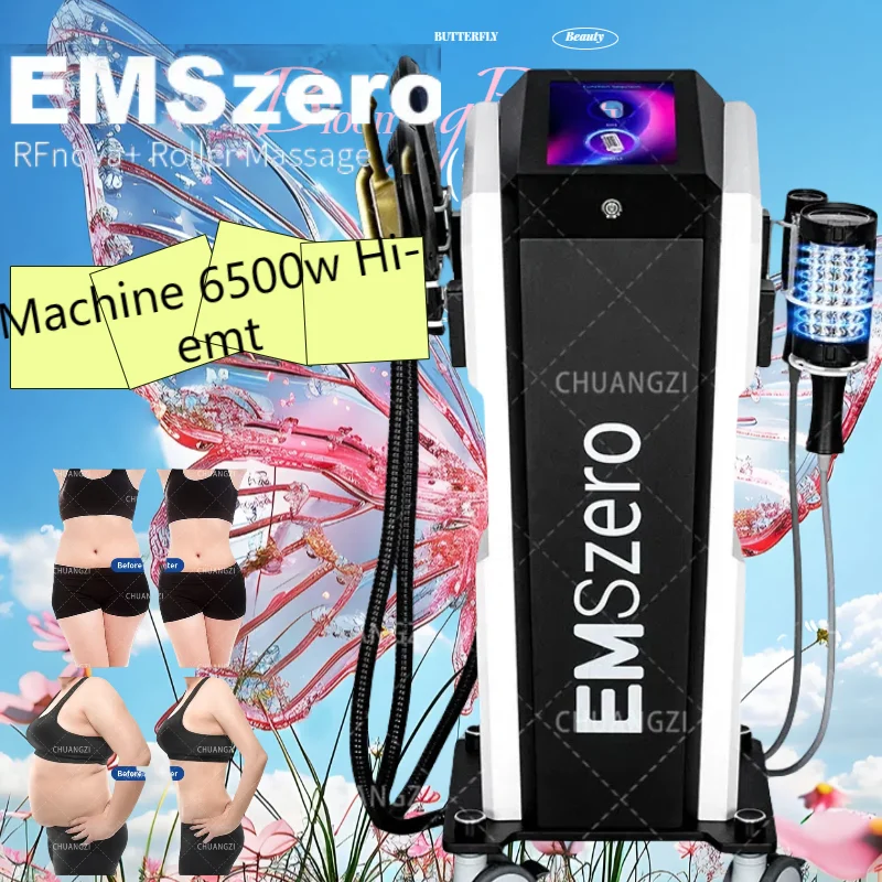New 2 in 1 emsslim neo 6500w Hi-emt With Roller Massage Beauty EMSZERO Fitness Machine