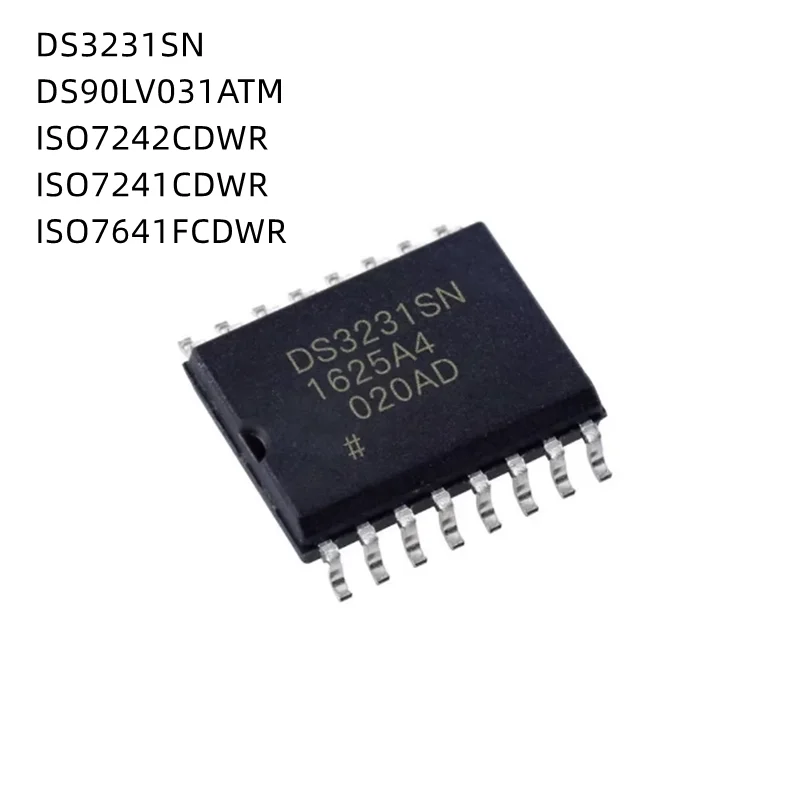5Pcs/Lot DS3231SN DS3231N DS90LV031A DS90LV031ATM ISO7242CDWR ISO7242C ISO7241CDWR ISO7241C ISO7641FCDWR ISO7641FC SOP-16 New