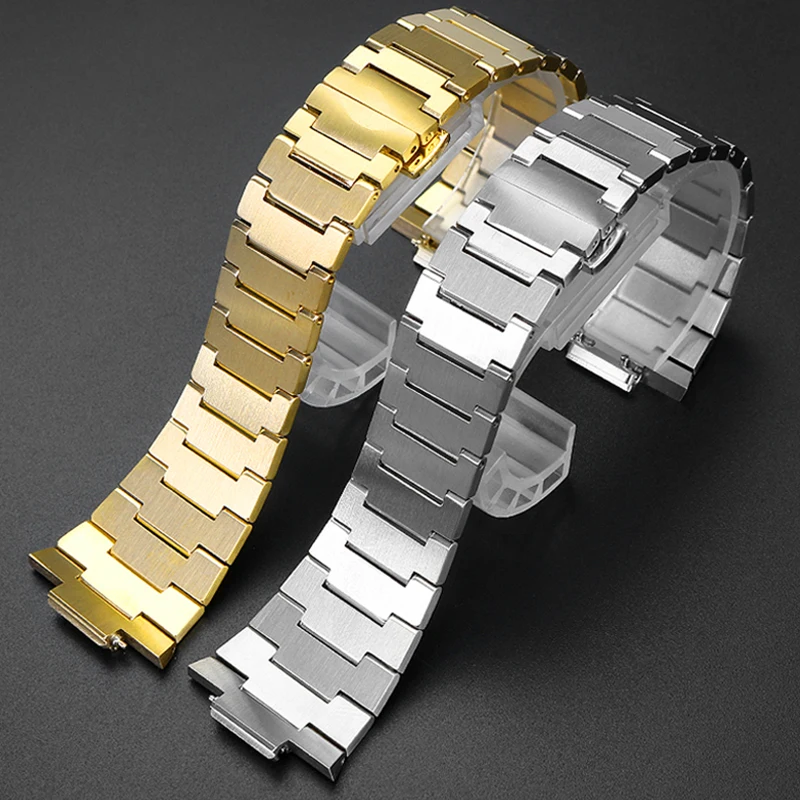 Stainless Steel Strap for Tissot PRX Super Player T137.407/T137.410 Convex Quick Release Butterfly Buckle Watch Band 11mm 12mm