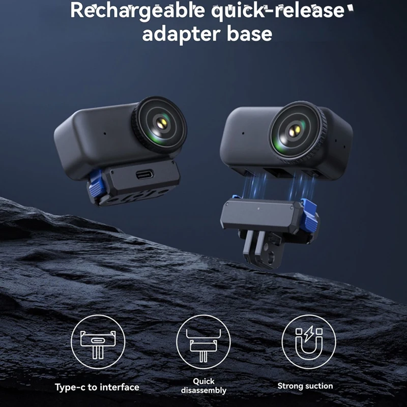 Super Sale Magnetic Quick Release Two Claw Charging Adapter Mount for DJI OSMO Nano Accessories Magnetic Mount Bracket Connector