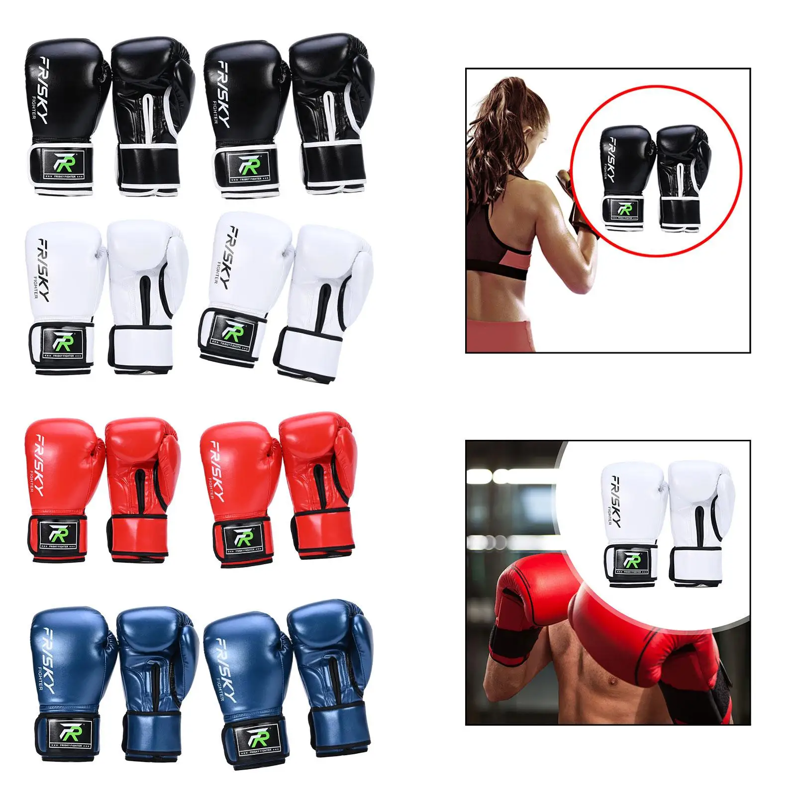 Guantes de boxeo de protección de manos, equipo de entrenamiento cómodo, equipo de práctica para Grappling, Mma, Taekwondo, Karate, Kickboxing