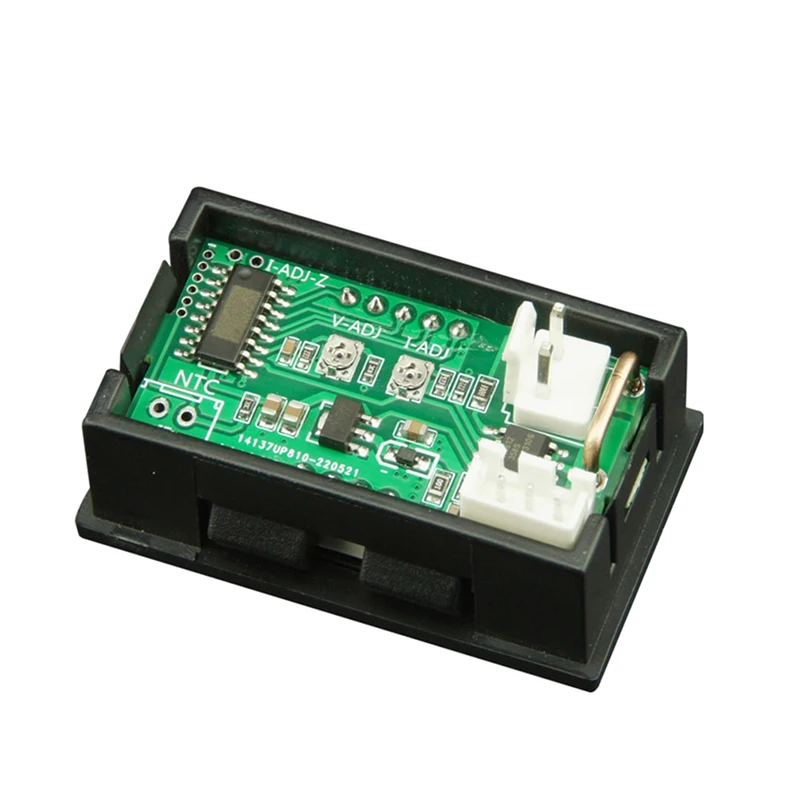 DC 0-100V 10A voltmetro digitale amperometro doppio Display rilevatore di tensione misuratore di corrente pannello Amp Volt Gauge 0.28 "LED rosso blu