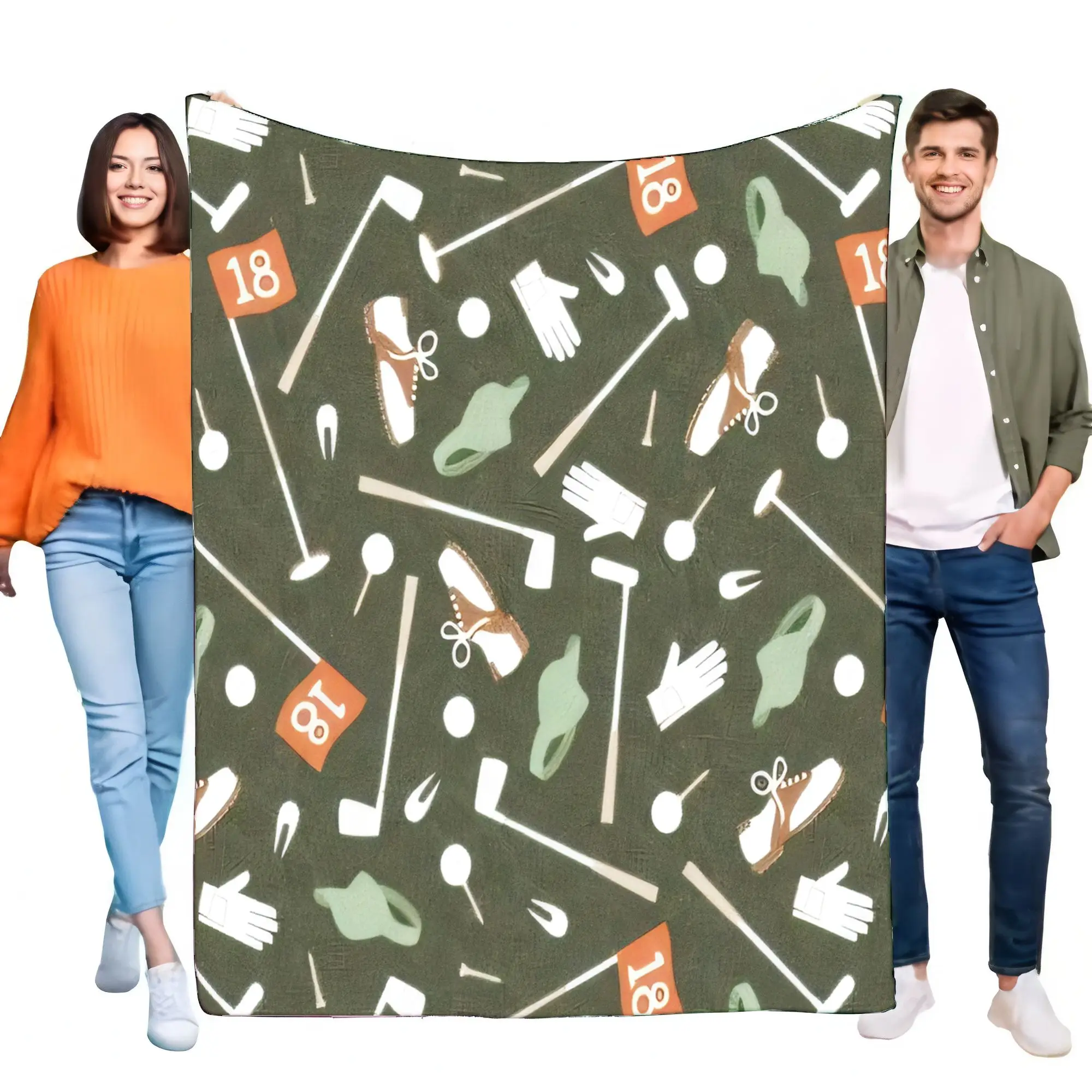 Olive Green Golf Pa… - image