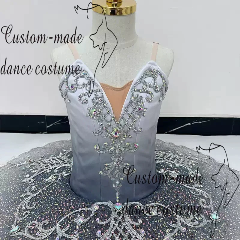 Silver Fairy Variations Ballet Dress Performance Tutu Dress Professional Ballet Performance Costume Customization