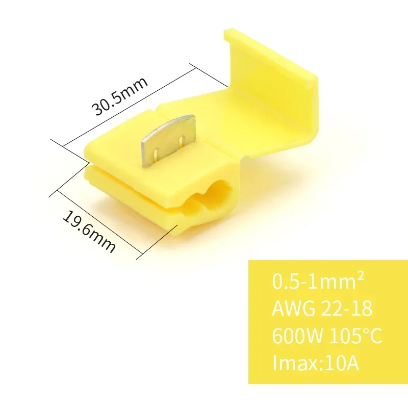 10/30/50PCS Wire Connector Does Not Damage The Cable Insulation Crimping Quick Connector Electrical Terminals