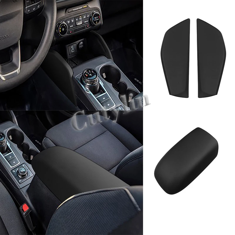 

Для Ford Bronco Sport 2021 2022, ABS с кожаной центральной консолью, панель переключения передач, подлокотник, панель, автомобильные аксессуары.