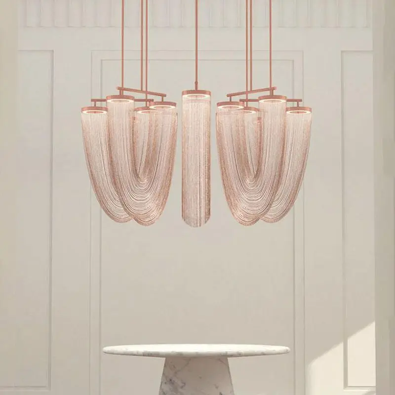 Nordic 2025 new living room chandelier, creative personality postmodern hotel restaurant banquet bar chandelier