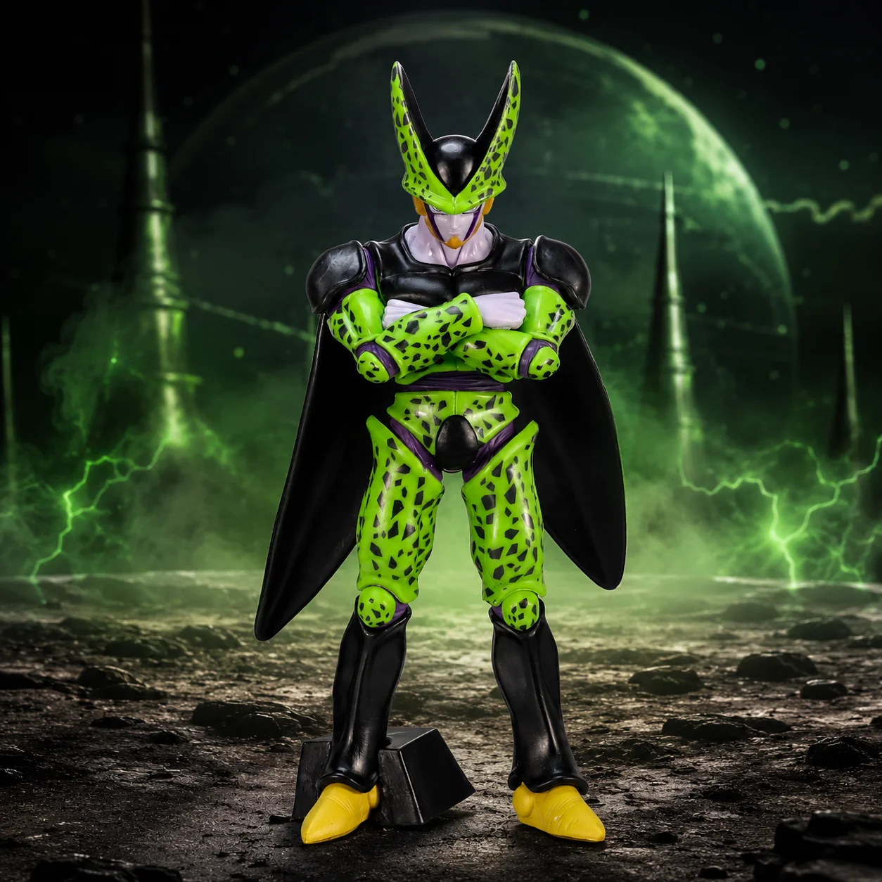 Dragon Ball Cell Anime Actionfigur Modell Statue Desktop-Ornament Sammlerstück Kleines Geschenk Halloween Weihnachten Valentinstag Geschenkdekoration