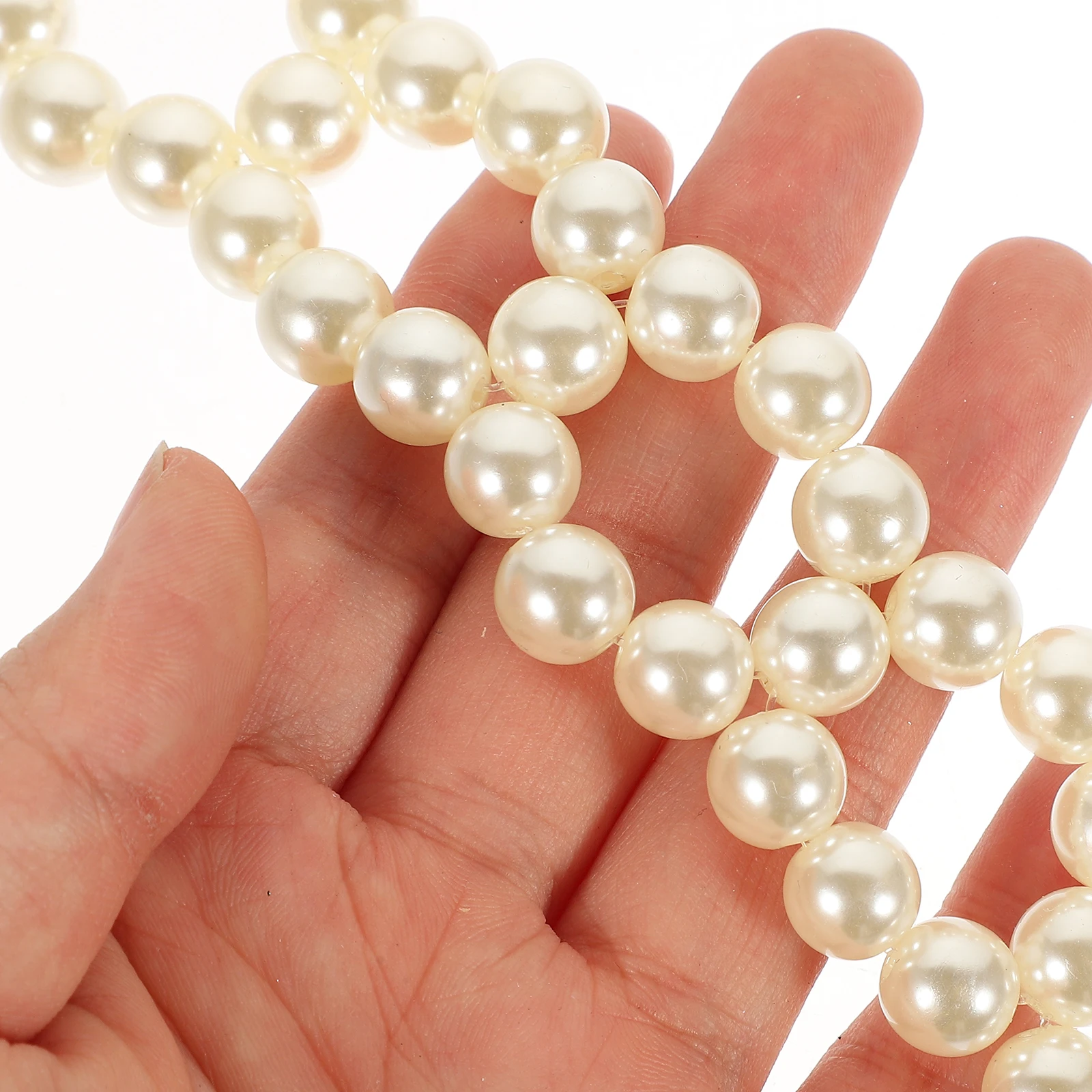 

Luxury Fake Pearl Purse Chain Replacement Strap Sturdy Fit for Handbags DIY Pearl Chain Decorative Accessory Beaded Purse Strap