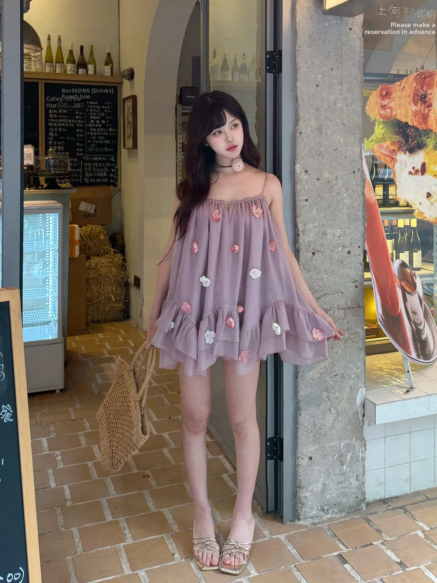 الحلو الباستيل الأرجواني الدانتيل تقليم الدكتور الصيف لينة ثلاثية الأبعاد زهرة إمر رقيقة الحجاب حزام ort تنورة Princ Sle ألف خط الدكتور