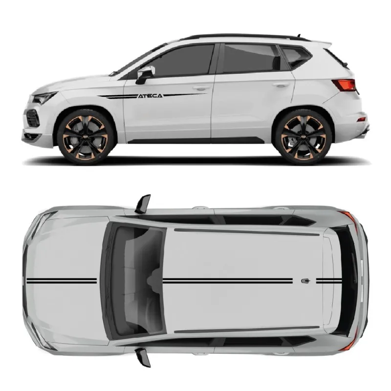 

For Seat Ateca Car Vinyl Stickers body Appearance modification customizeddecals Racing Sport decals