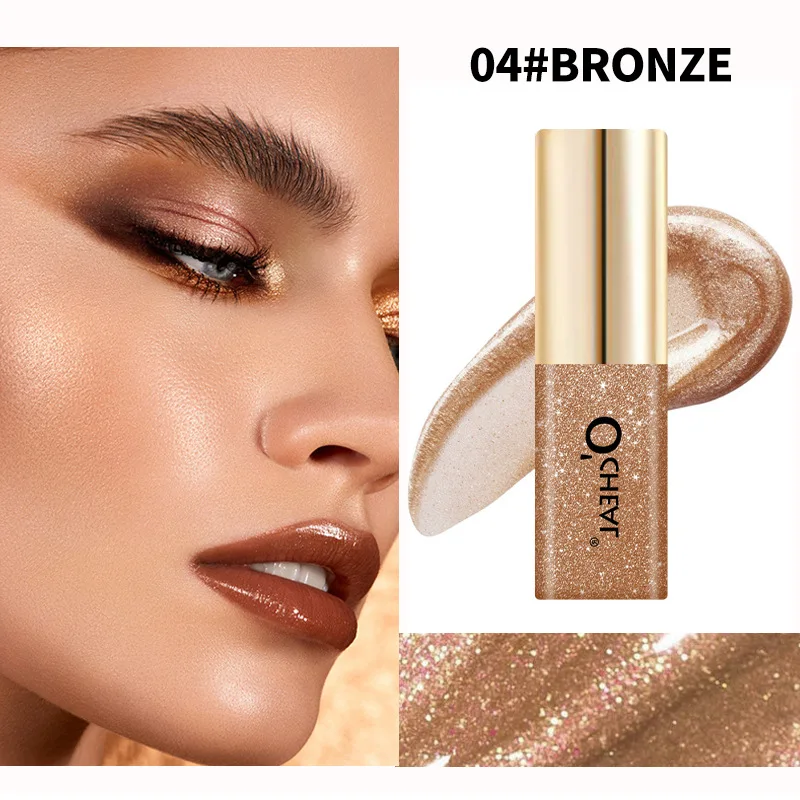 ظلال عيون سائلة لامعة صغيرة، مكياج لامع مقاوم للماء، ألماس معدني لامع، مستحضرات تجميل أنيقة تدوم طويلاً