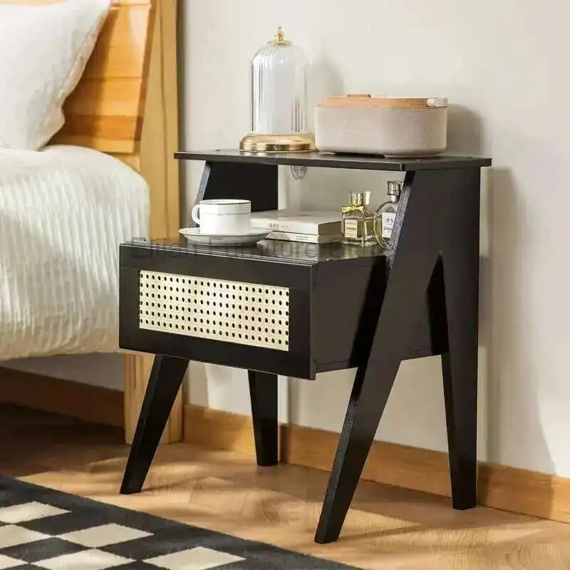 

Simple And Modern Bedside Table Small Bedroom Easy Storage Rack Narrow Bed Head Bedside Cabinet
