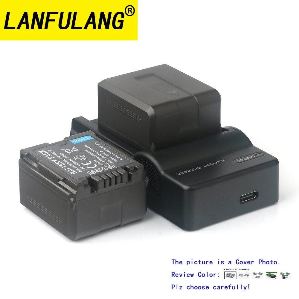 Для Panasonic VW-VBG130 1320 мАч литий-ионный аккумулятор/зарядное устройство, совместимое с HDC-SD8 SD7 SD5 SD3 SD1 SD200 SD20 SD100 SD10 SD600